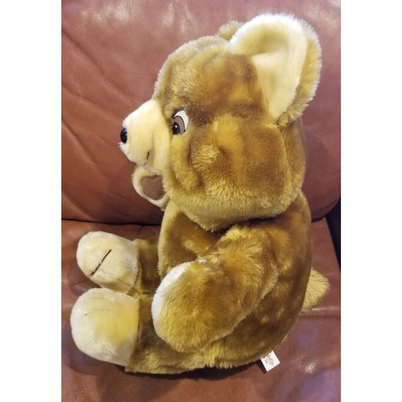 Rare Vintage 21" Carnival Style Cuddle Wit Brown Stuffed Bear Plush Toy - Picture 3 of 10